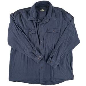 RedHead Mens XLT Long-Sleeve Utility Work Shirt - Navy Blue